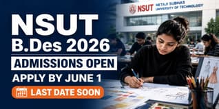 NSUT BDes Admission 2026 Open Apply Before June 1
